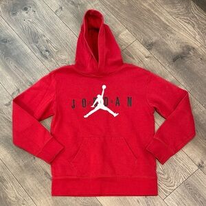 Kids red Air Jordan hoodie size M